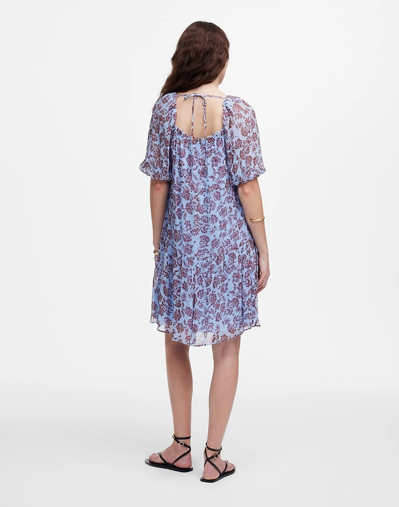 Puff-Sleeve Mini Dress in Floral | Madewell