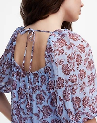 Puff-Sleeve Mini Dress in Floral | Madewell