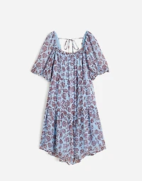 Puff-Sleeve Mini Dress in Floral | Madewell