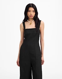 Squareneck Wide-Leg Jumpsuit 100% Linen | Madewell