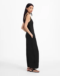 Squareneck Wide-Leg Jumpsuit 100% Linen | Madewell