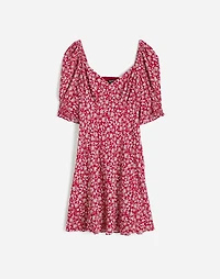 Puff-Sleeve Mini Dress Floral | Madewell