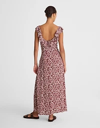 Ruffled Scoopneck Maxi Dress Floral | Madewell