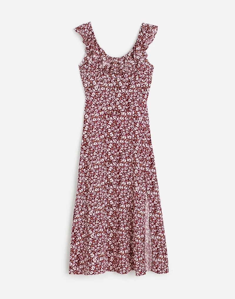 Ruffled Scoopneck Maxi Dress Floral | Madewell