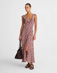 Ruffled Scoopneck Maxi Dress Floral | Madewell