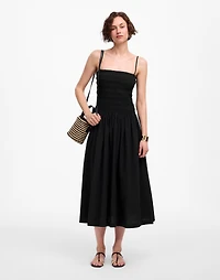Petite Poplin Smocked Maxi Dress | Madewell