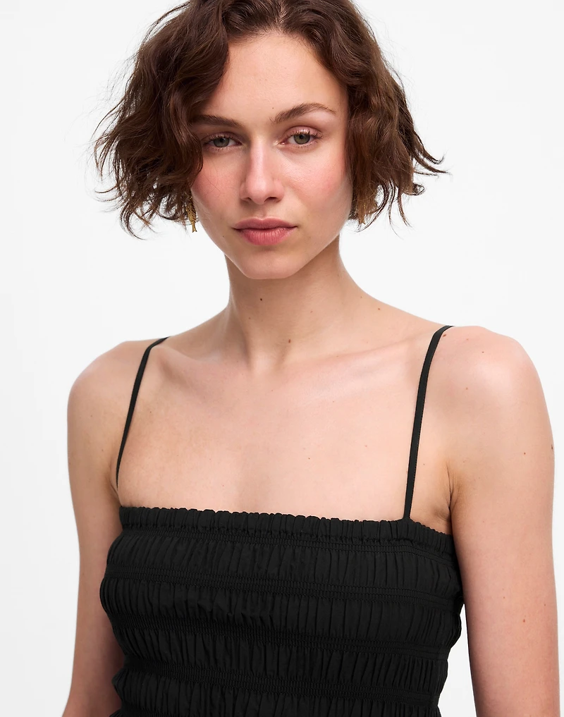 Petite Poplin Smocked Maxi Dress | Madewell