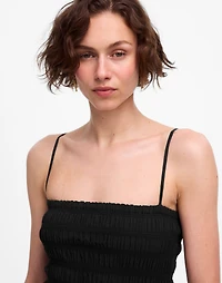 Petite Poplin Smocked Maxi Dress | Madewell