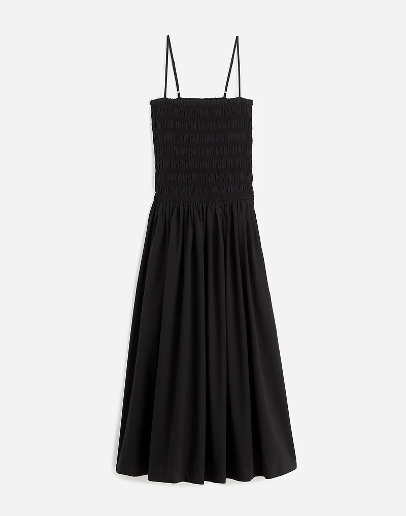 Petite Poplin Smocked Maxi Dress | Madewell