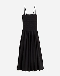 Petite Poplin Smocked Maxi Dress | Madewell