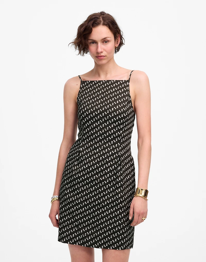High-Neck Mini Dress Dot | Madewell