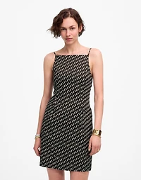 High-Neck Mini Dress Dot | Madewell