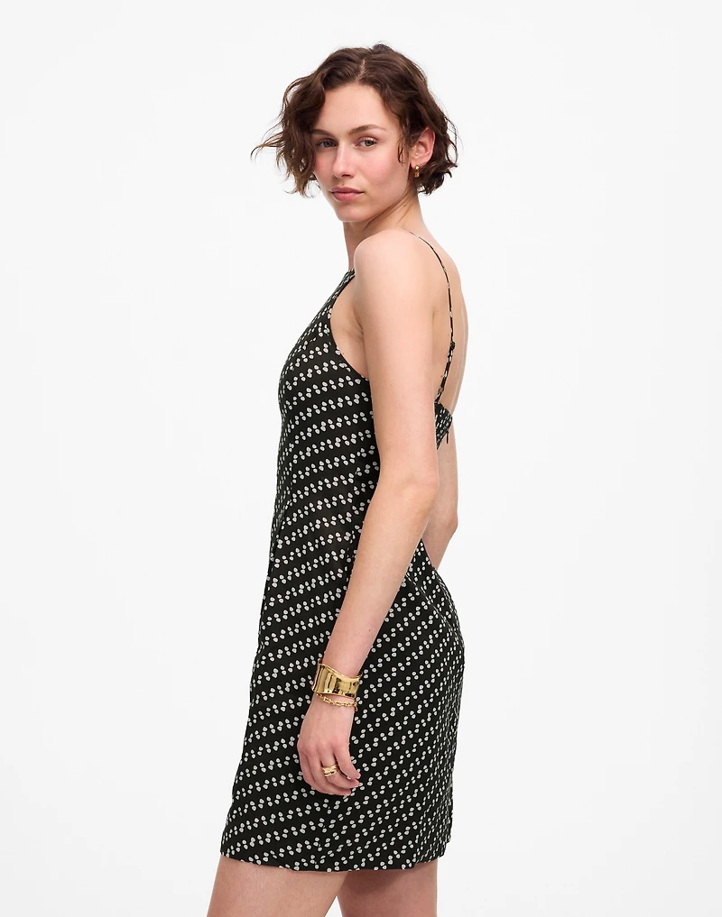 High-Neck Mini Dress Dot | Madewell