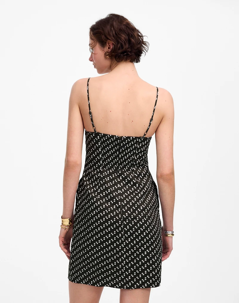 High-Neck Mini Dress Dot | Madewell