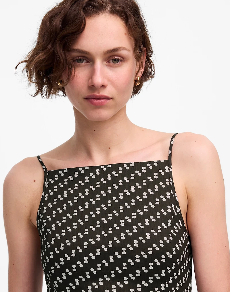 High-Neck Mini Dress Dot | Madewell