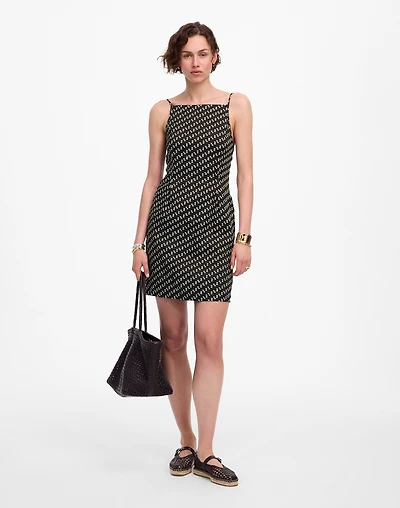 High-Neck Mini Dress Dot | Madewell