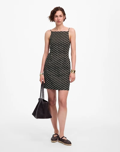 High-Neck Mini Dress Dot | Madewell
