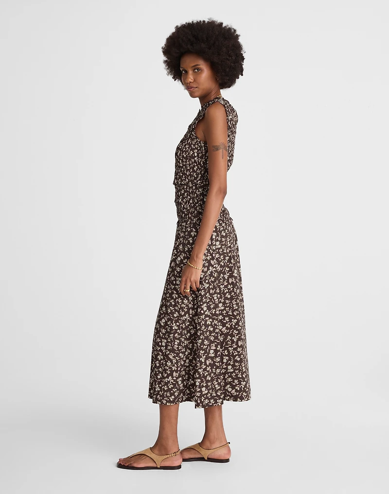 Smocked Sleeveless Midi Dress | Madewell
