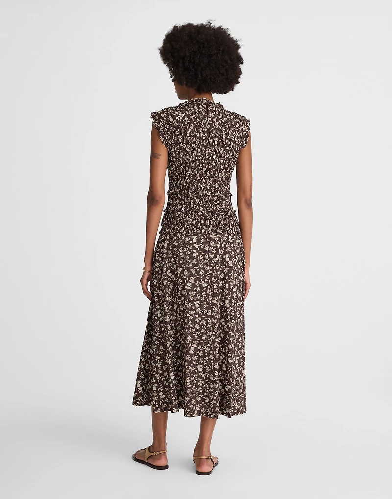 Smocked Sleeveless Midi Dress | Madewell