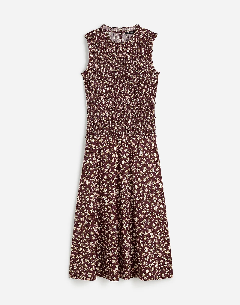 Smocked Sleeveless Midi Dress | Madewell