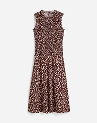 Smocked Sleeveless Midi Dress | Madewell