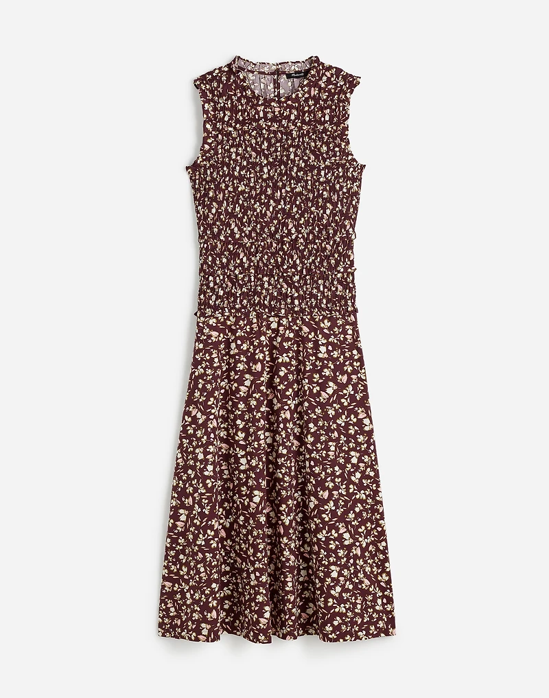 Smocked Sleeveless Midi Dress | Madewell