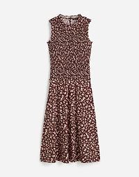 Smocked Sleeveless Midi Dress | Madewell