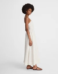 Striped Empire-Waist Midi Dress 100% Linen | Madewell