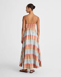 Empire-Waist Midi Dress in Plaid | Madewell