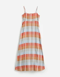 Empire-Waist Midi Dress in Plaid | Madewell