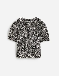 Ruffled Button-Front Top Floral | Madewell