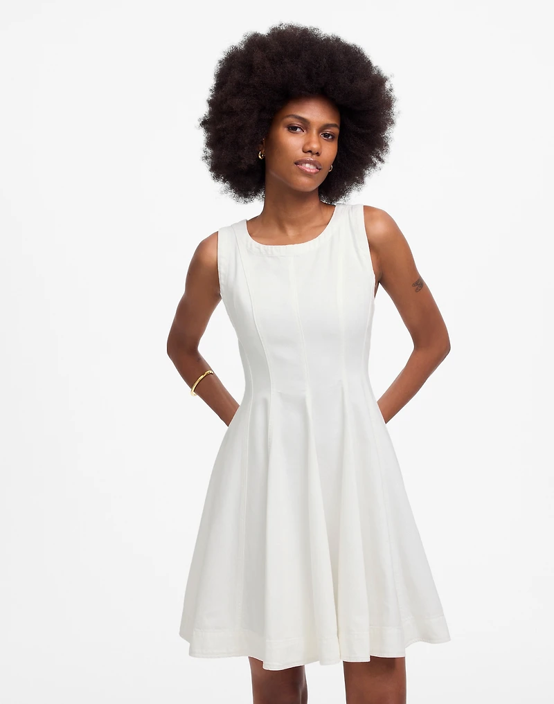 Circle Mini Dress: Airy Denim Edition | Madewell