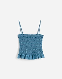 Denim Smocked Tank | Madewell