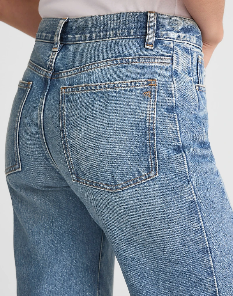 Pieced Barrel-Leg Jeans