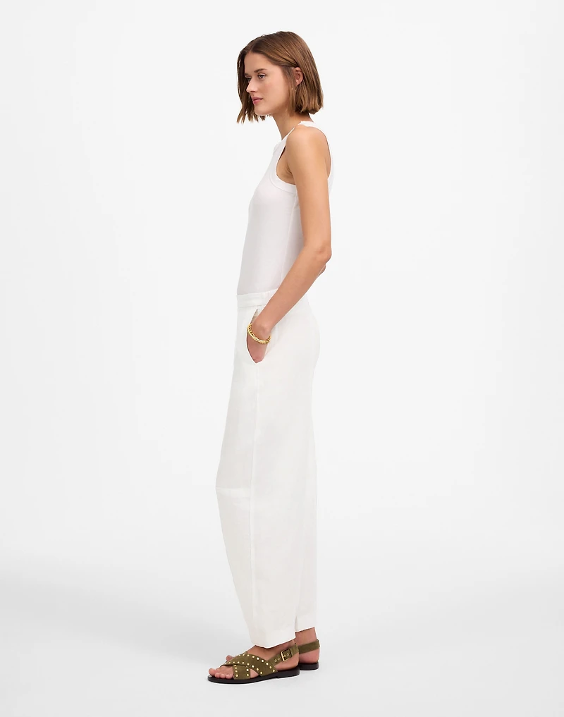 Tall Pull-On Barrel Pants in 100% Linen | Madewell