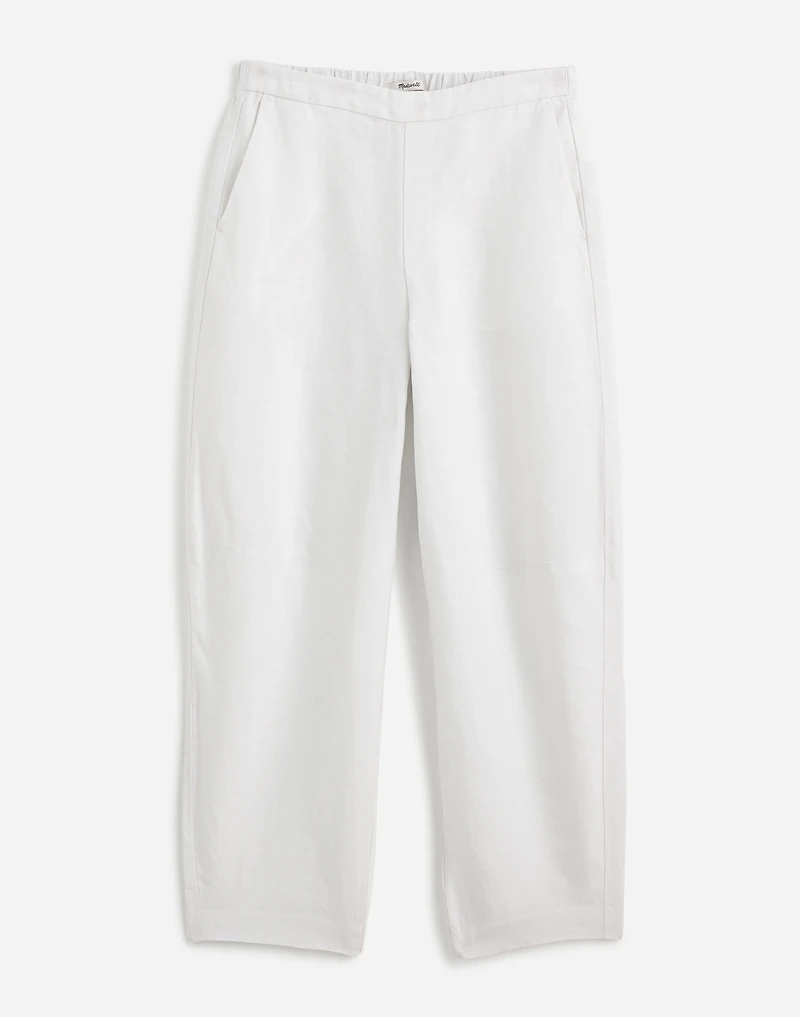 Tall Pull-On Barrel Pants in 100% Linen | Madewell