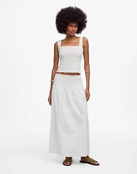 Poplin Smocked Tank | Madewell