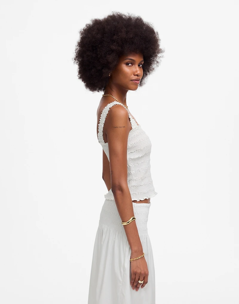 Poplin Smocked Tank | Madewell