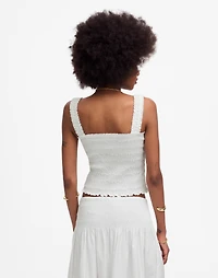 Poplin Smocked Tank | Madewell