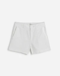 Pintucked Shorts in 100% Linen