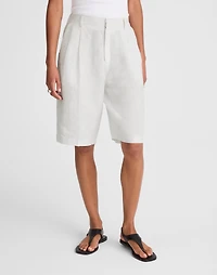Relaxed Pleated Trouser Shorts 100% Linen | Madewell