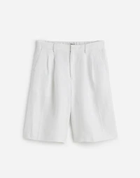 Relaxed Pleated Trouser Shorts 100% Linen | Madewell