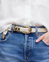 Triple Metal Keeper Belt | Madewell