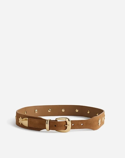 Sun Medallion Wide Belt Suede | Madewell