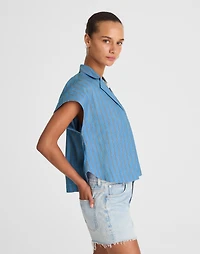 Resort-Collar Shirt Linen Blend | Madewell