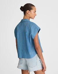 Resort-Collar Shirt Linen Blend | Madewell