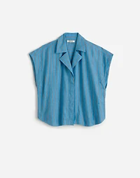 Resort-Collar Shirt Linen Blend | Madewell
