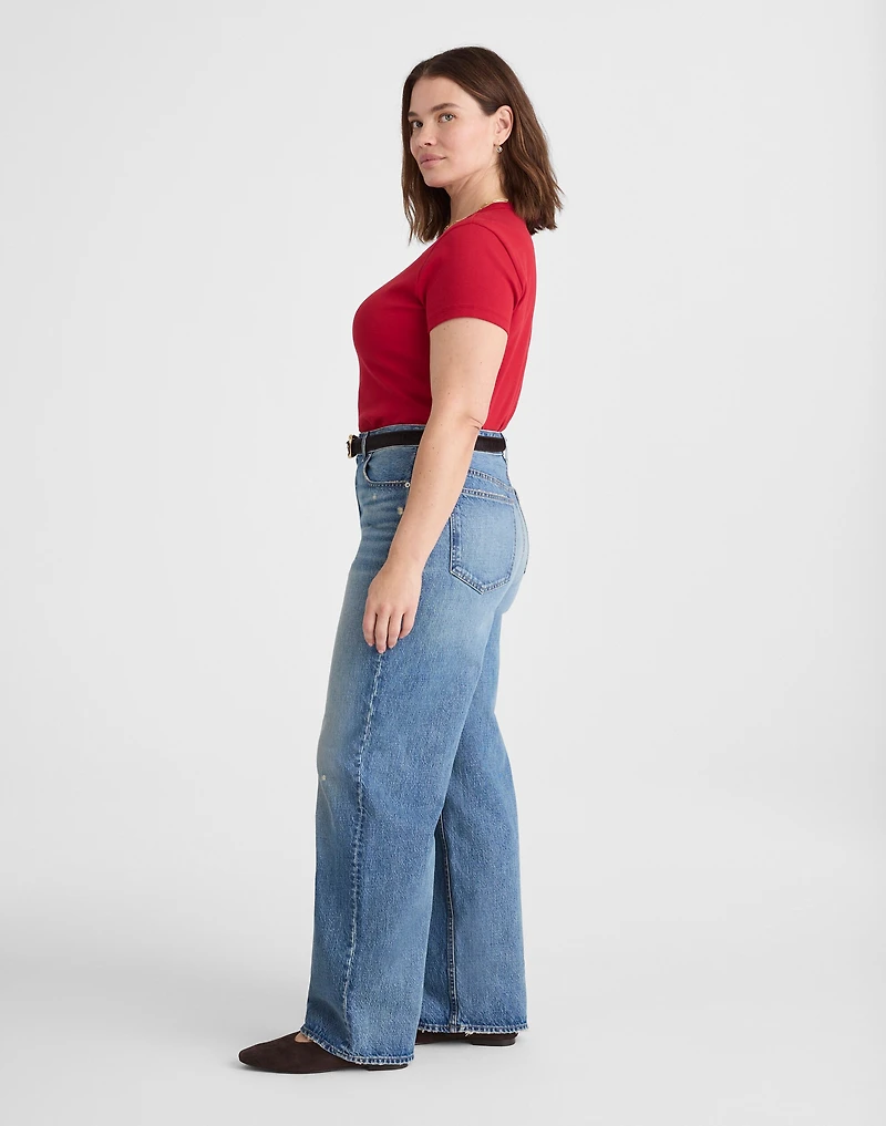 Plus Curvy Low-Slung Baggy Jeans Robertson Wash | Madewell