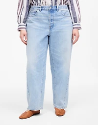 The Plus Curvy Pieced Barrel-Leg Jean | Madewell