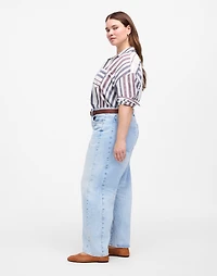 The Plus Curvy Pieced Barrel-Leg Jean | Madewell